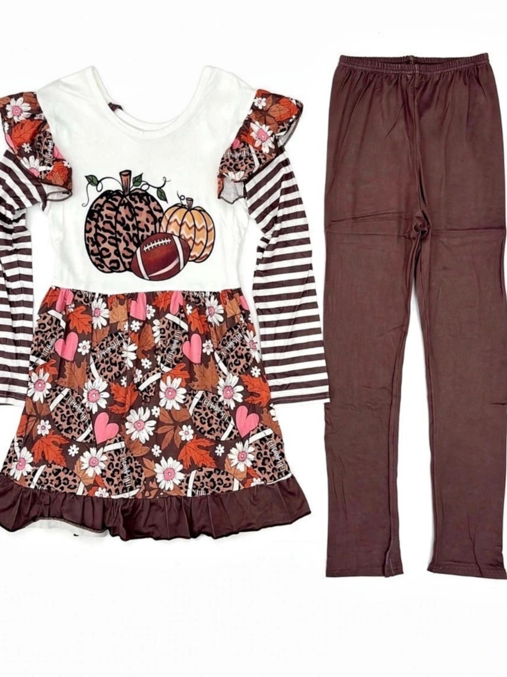 Floral Dress & Leggings Set